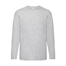Férfi póló  Hosszú ujjú Fruit of the Loom Value Weight LS T   Heather szürke   urespolo.hu