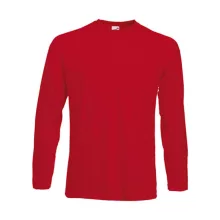 Férfi póló  Hosszú ujjú Fruit of the Loom Value Weight LS T   Mély sötétkék (navy)   urespolo.h