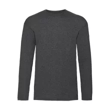 Férfi póló  Hosszú ujjú Fruit of the Loom Value Weight LS T   Piros   urespolo.hu