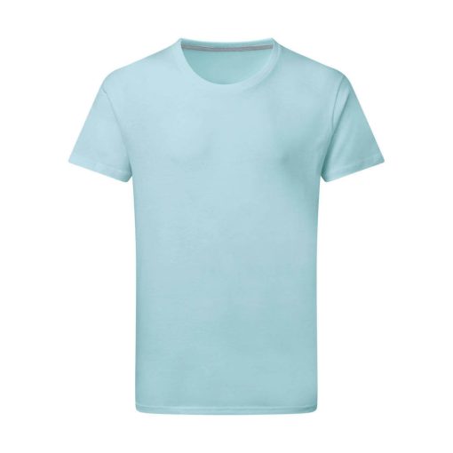 Férfi rövid ujjú póló SG Perfect Print Tagless Tee -M, Anyal kék