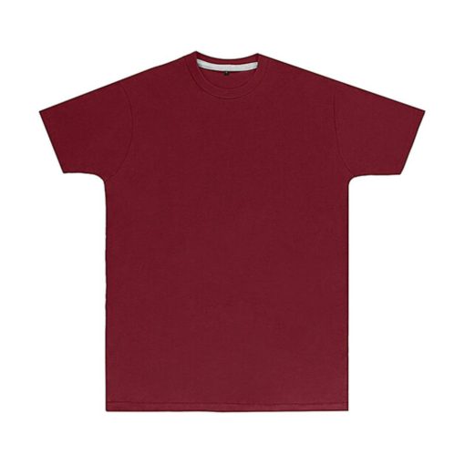 Férfi rövid ujjú póló SG Perfect Print Tagless Tee -M, Burgundi vörös