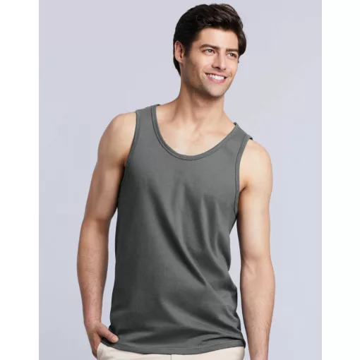 Uniszex póló  Ujjatlan Gildan Softstyle Adult Tank Top   Fehér   urespolo.hu