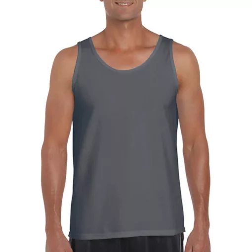 Uniszex póló  Ujjatlan Gildan Softstyle Adult Tank Top   Szénszürke   urespolo.hu
