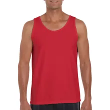 Uniszex póló  Ujjatlan Gildan Softstyle Adult Tank Top   Piros   urespolo.hu