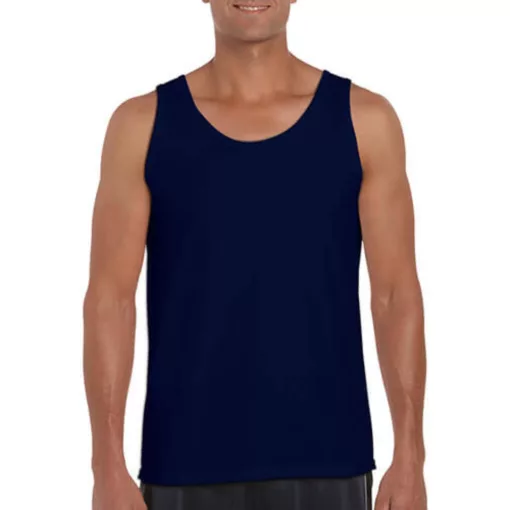Uniszex póló  Ujjatlan Gildan Softstyle Adult Tank Top   Piros   urespolo.hu