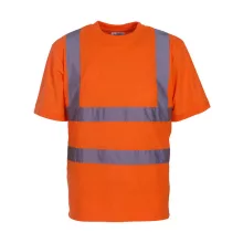 Női rövid ujjú fényvisszaverő ruha munkaruha Yoko Fluo T-Shirt 2XL, Fluo Narancs