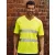 Uniszex rövid ujjú póló munkaruha Yoko Fluo Super Light V-Neck T-Shirt S, Fluo Sárga