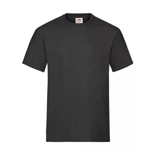 Uniszex póló  Rövid ujjú Fruit of the Loom Heavy Cotton T   Fekete   urespolo.hu