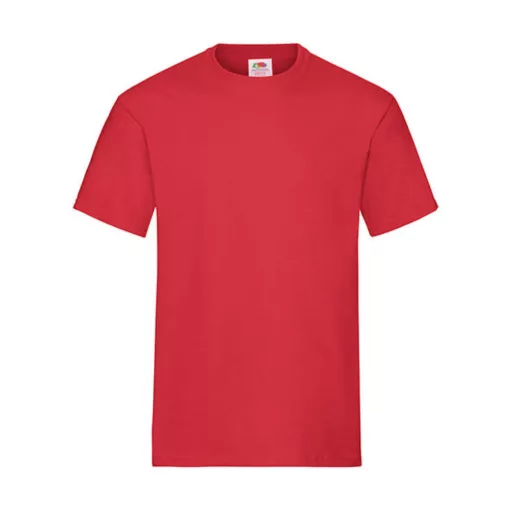 Uniszex póló  Rövid ujjú Fruit of the Loom Heavy Cotton T   Piros   urespolo.hu