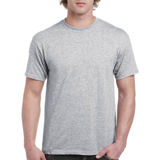 Férfi póló  Rövid ujjú Gildan Heavy Cotton Adult T-Shirt   Sötét heather szürke   urespolo.hu