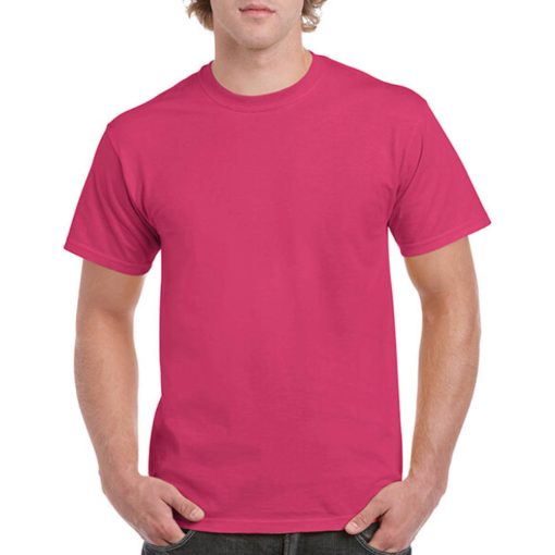 Férfi póló  Rövid ujjú Gildan Heavy Cotton Adult T-Shirt   Heliconia (sötét rózsaszín)   urespo