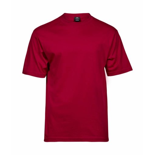 Férfi rövid ujjú póló Tee Jays Sof Tee -S, Mély piros