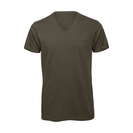 Férfi rövid ujjú póló B&C Inspire V/men T-Shirt -L, Khaki zöld