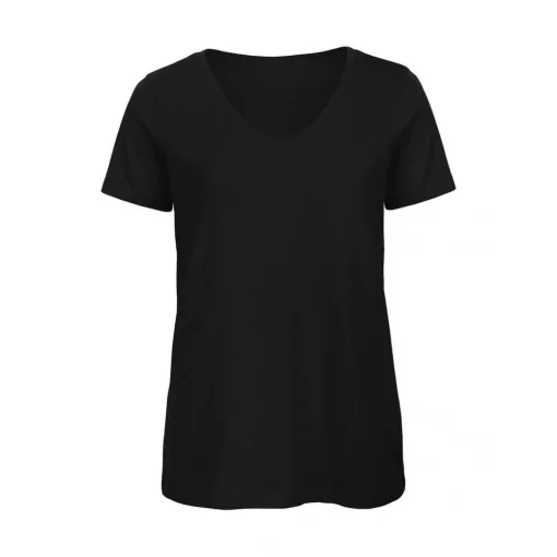 Női rövid ujjú organikus felső B and C Organic Inspire V /women T-Shirt XS, Fekete