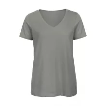 Női rövid ujjú organikus felső B and C Organic Inspire V /women T-Shirt XS, Világos szürke