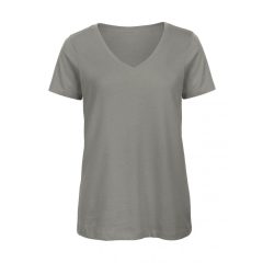 Női rövid ujjú organikus felső B and C Organic Inspire V /women T-Shirt XS, Világos szürke