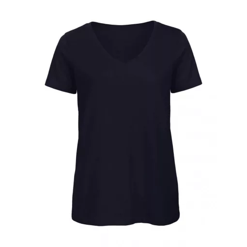 Női rövid ujjú organikus felső B and C Organic Inspire V /women T-Shirt M, Sötétkék (navy)