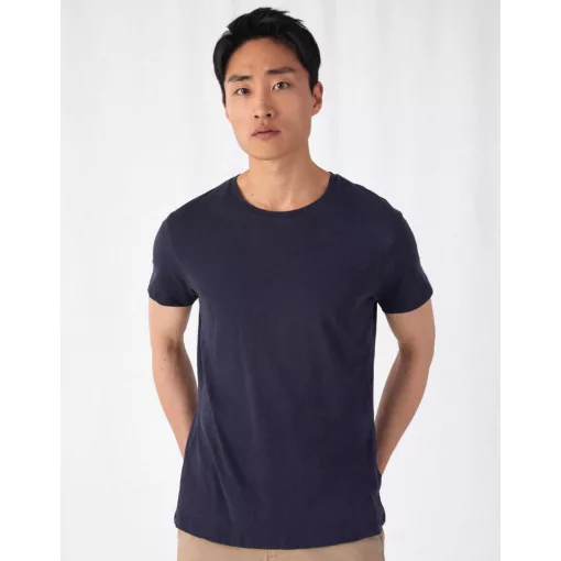 Férfi rövid ujjú organikus felső B and C Organic Inspire Slub /men T-shirt 3XL, Chic Tiszta feh