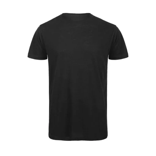 Férfi rövid ujjú organikus felső B and C Organic Inspire Slub /men T-shirt 3XL, Chic Fekete