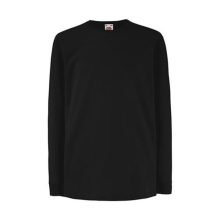 Gyerek póló  Hosszú ujjú Fruit of the Loom Valueweight Long Sleeve T Kids   Királykék   urespol