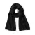 Uniszex sál Beechfield Metro Knitted Scarf Egy méret, Fekete