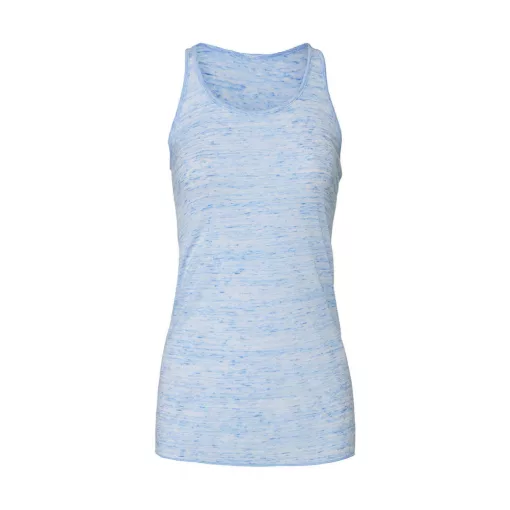 Női ujjatlan póló Bella Canvas Flowy Racerback Tank Top M, kék Marble