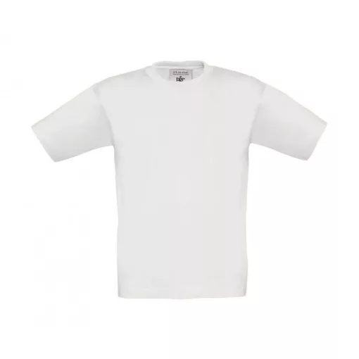 Gyerek rövid ujjú póló B and C Exact 190/kids T-Shirt 12/14 (152/164), Fehér