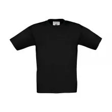 Gyerek rövid ujjú póló B and C Exact 190/kids T-Shirt 3/4 (98/104), Fekete