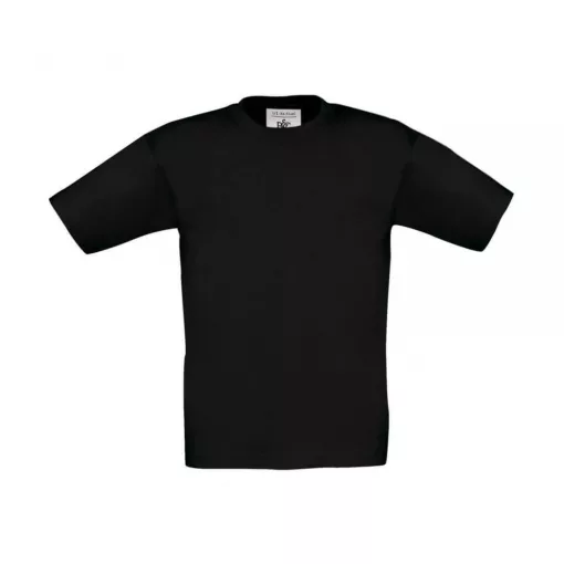 Gyerek rövid ujjú póló B and C Exact 190/kids T-Shirt 9/11 (134/146), Fekete
