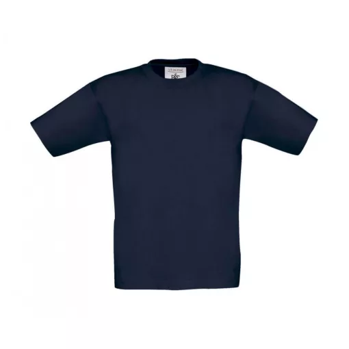 Gyerek rövid ujjú póló B and C Exact 190/kids T-Shirt 7/8 (122/128), Sötétkék (navy)