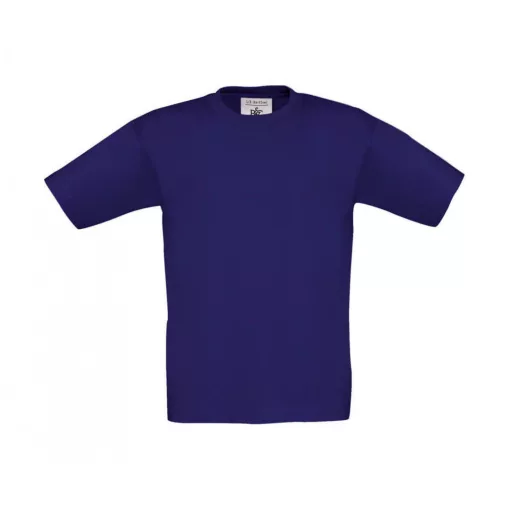 Gyerek rövid ujjú póló B and C Exact 190/kids T-Shirt 7/8 (122/128), Indigo