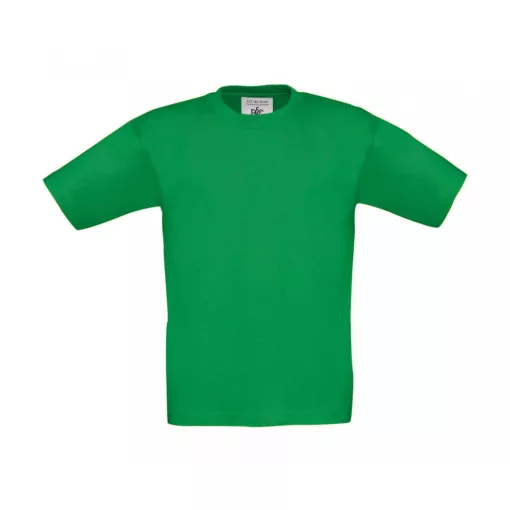 Gyerek rövid ujjú póló B and C Exact 190/kids T-Shirt 3/4 (98/104), Kelly zöld