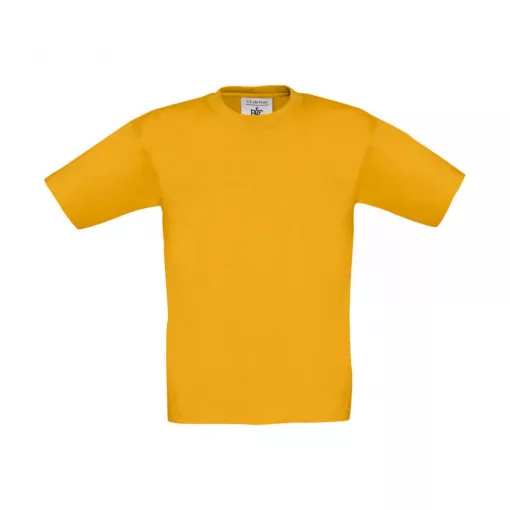 Gyerek rövid ujjú póló B and C Exact 190/kids T-Shirt 9/11 (134/146), Aranysárga