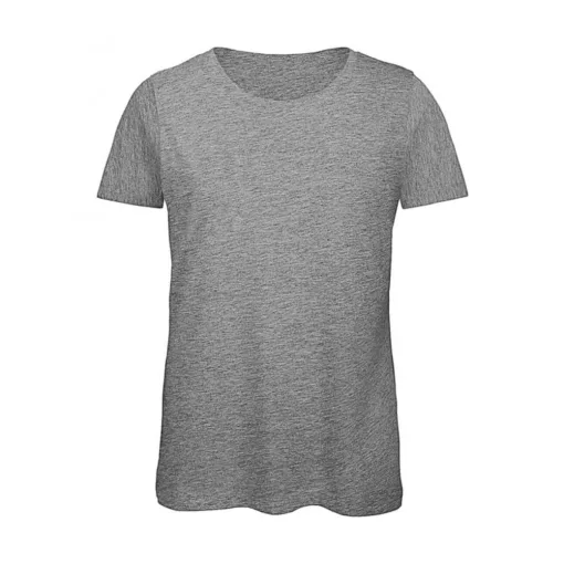 Női rövid ujjú organikus póló B and C Organic Inspire T /women T-Shirt S, Sportszürke