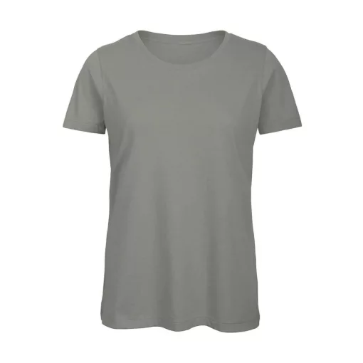 Női rövid ujjú organikus póló B and C Organic Inspire T /women T-Shirt XS, Világos szürke