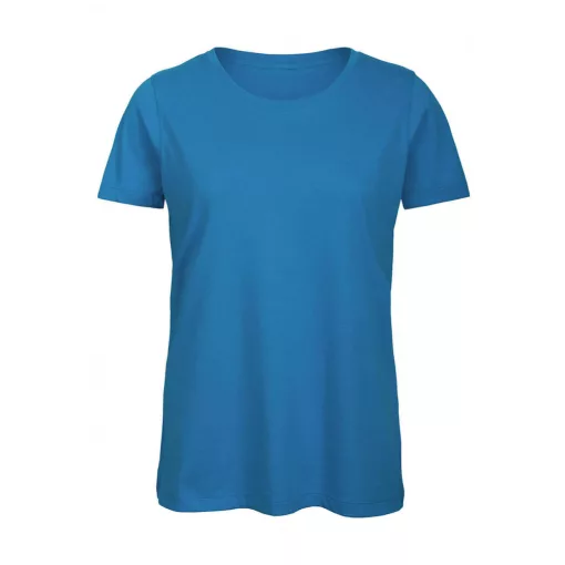 Női rövid ujjú organikus póló B and C Organic Inspire T /women T-Shirt S, Atoll kék