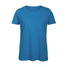 Női rövid ujjú organikus póló B and C Organic Inspire T /women T-Shirt 2XL, Atoll kék