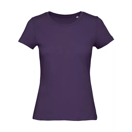 Női rövid ujjú organikus póló B and C Organic Inspire T /women T-Shirt 2XL, Városi lila