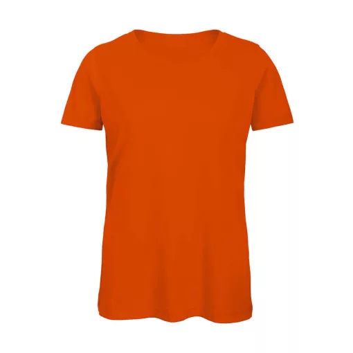 Női rövid ujjú organikus póló B and C Organic Inspire T /women T-Shirt M, Narancssárga