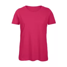 Női rövid ujjú organikus póló B and C Organic Inspire T /women T-Shirt XS, Fuchsia