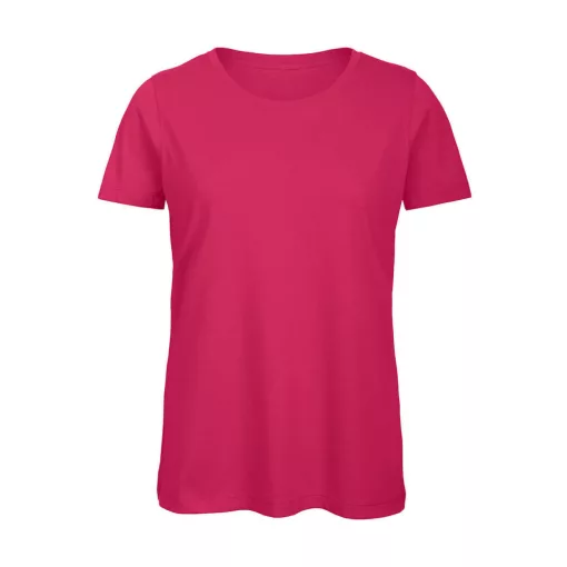 Női rövid ujjú organikus póló B and C Organic Inspire T /women T-Shirt 2XL, Fuchsia