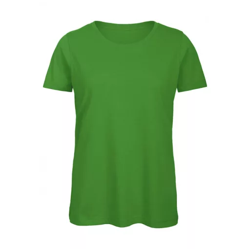 Női rövid ujjú organikus póló B and C Organic Inspire T /women T-Shirt L, Igazi zöld