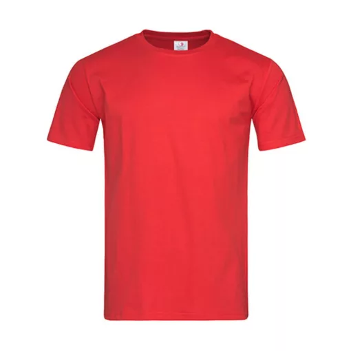 Férfi rövid ujjú póló Stedman Classic-T Fitted -M, Piros
