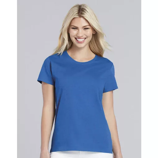 Női póló  Rövid ujjú Gildan Ladies\' Heavy Cotton T-Shirt   Fekete   urespolo.hu