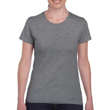 Női póló  Rövid ujjú Gildan Ladies' Heavy Cotton T-Shirt   Heather grafitszürke   urespolo.hu
