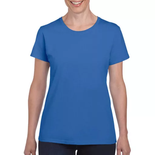 Női póló  Rövid ujjú Gildan Ladies' Heavy Cotton T-Shirt   Királykék   urespolo.hu