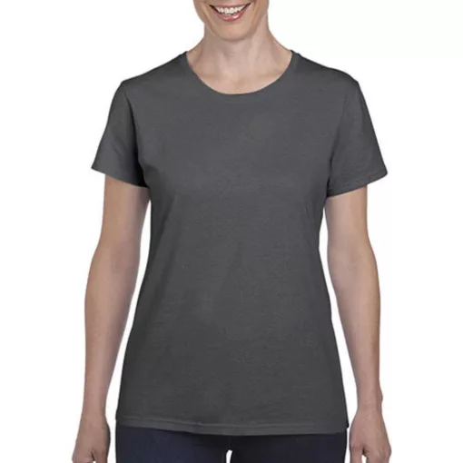 Női póló  Rövid ujjú Gildan Ladies\' Heavy Cotton T-Shirt   Heather zafírkék   urespolo.hu