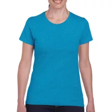 Női póló  Rövid ujjú Gildan Ladies' Heavy Cotton T-Shirt   Heather zafírkék   urespolo.hu