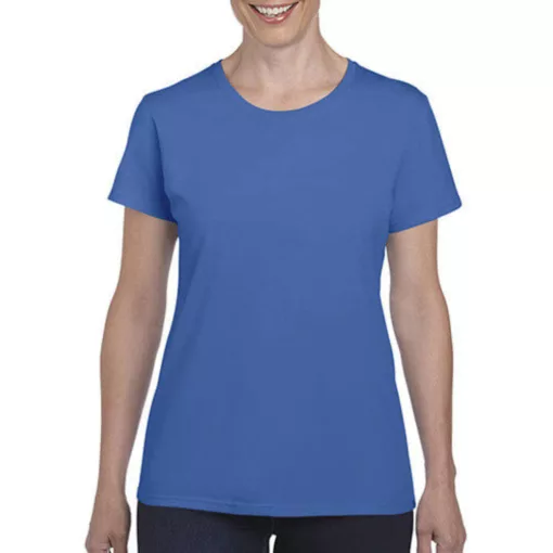Női póló  Rövid ujjú Gildan Ladies\' Heavy Cotton T-Shirt   Heather zafírkék   urespolo.hu