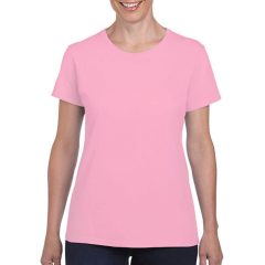 Női póló  Rövid ujjú Gildan Ladies' Heavy Cotton T-Shirt   Világos rózsaszín (pink)   urespolo